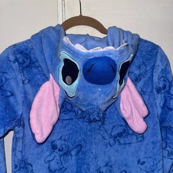 Disney Lilo & Stitch Pajamas Womens xs Costume Hallowen PJs Unionsuit Blue - Picture 6 of 7